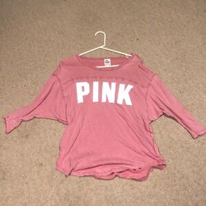 PINK 3/4 sleeve tee